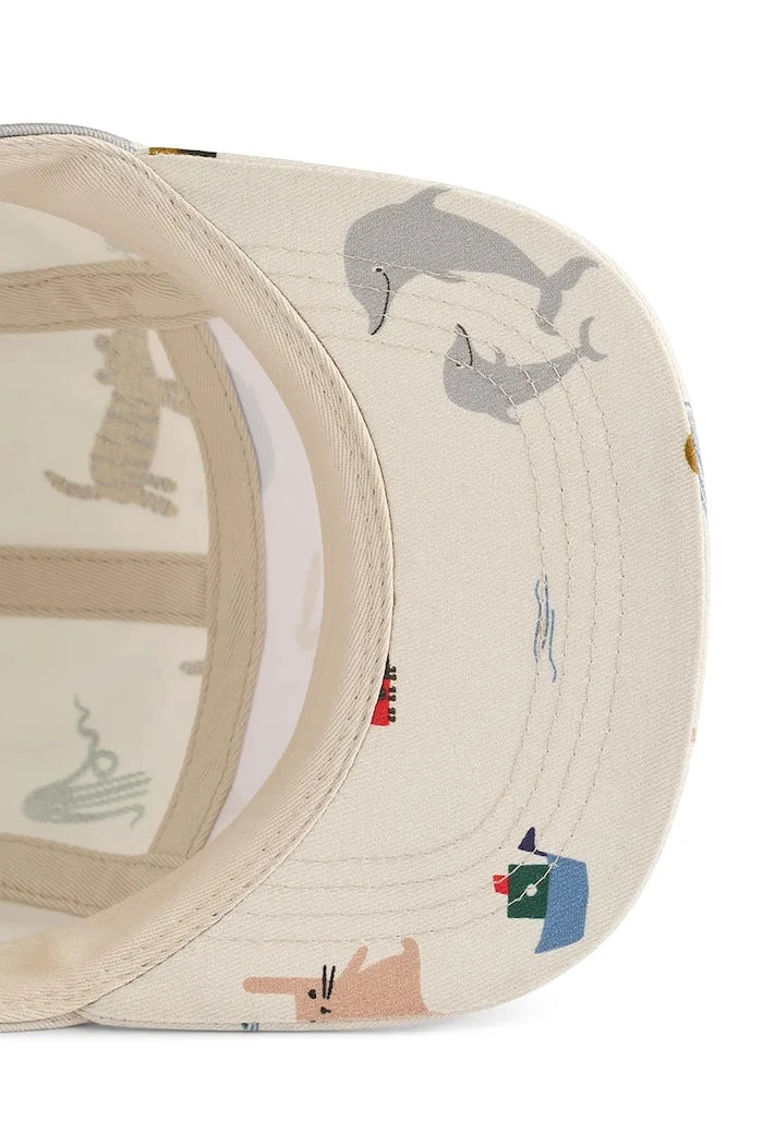 Детска памучна шапка с козирка Liewood Rory Printed Cap
