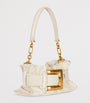 Balmain White Mini Leather Anthem Shoulder Bag