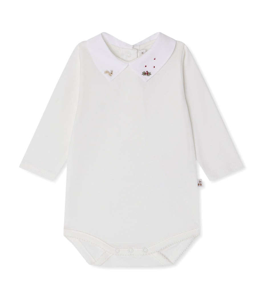 Organic Cotton Embroidered September Bodysuit (1-24 Months)