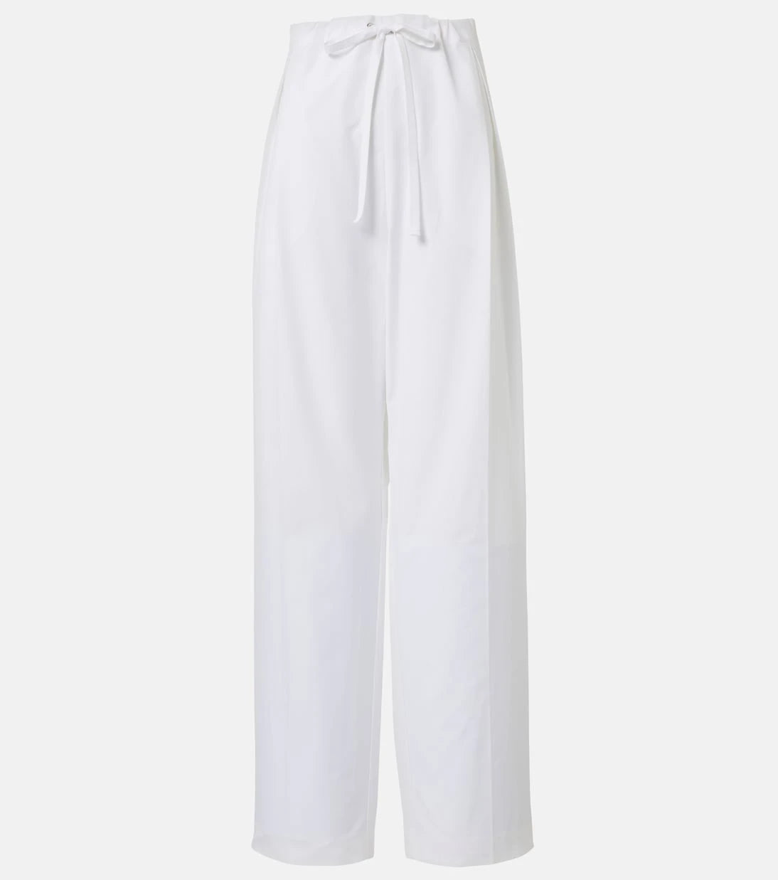 Khaite - Trenton cotton poplin wide-leg pants