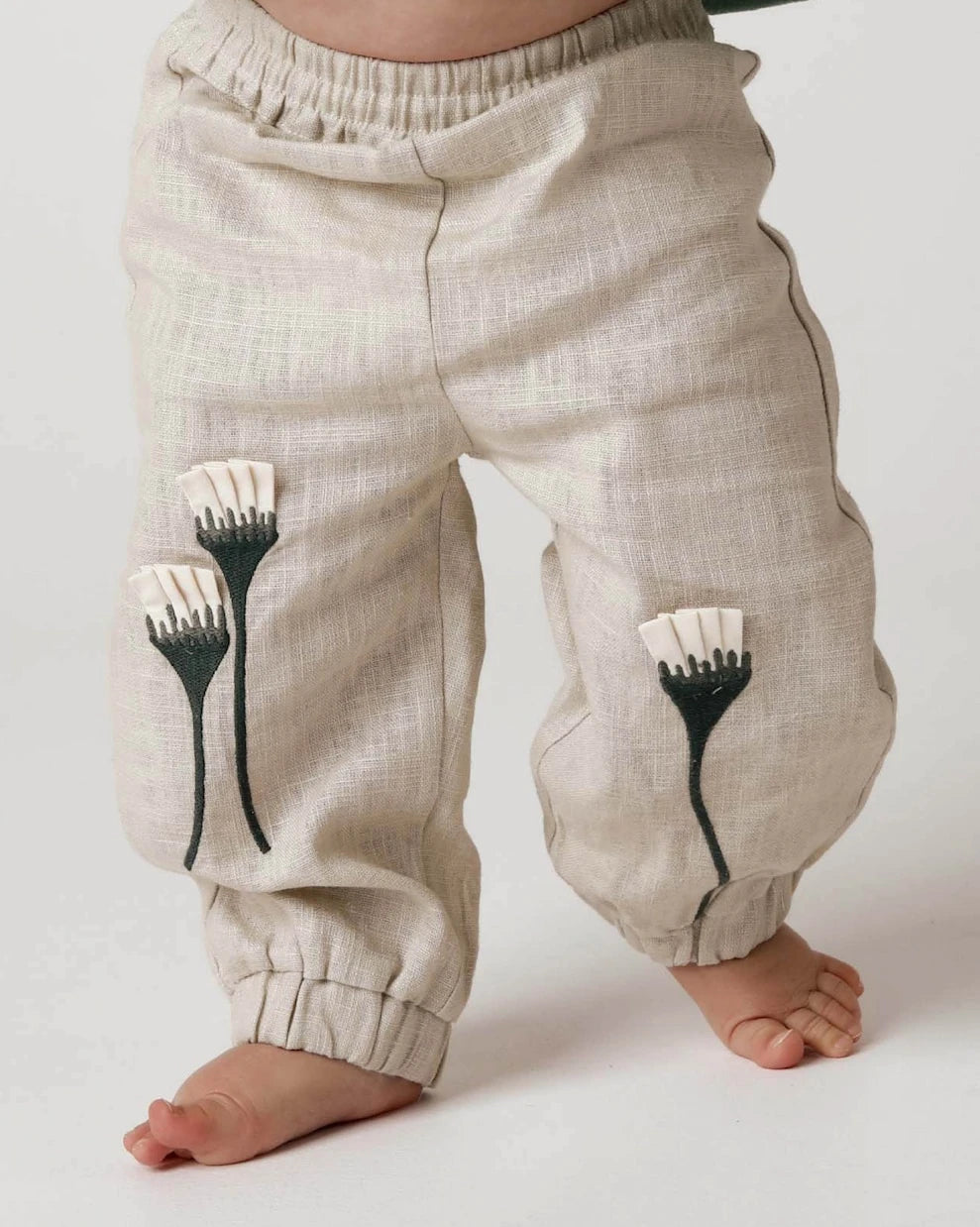 Donsje - Baby Anje embroidered linen pants