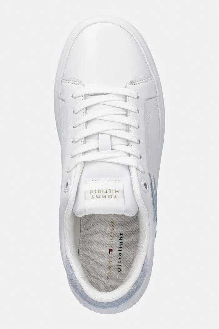 Tommy Hilfiger TH ICON COURT SCRIPT маратонки дамски от кожа