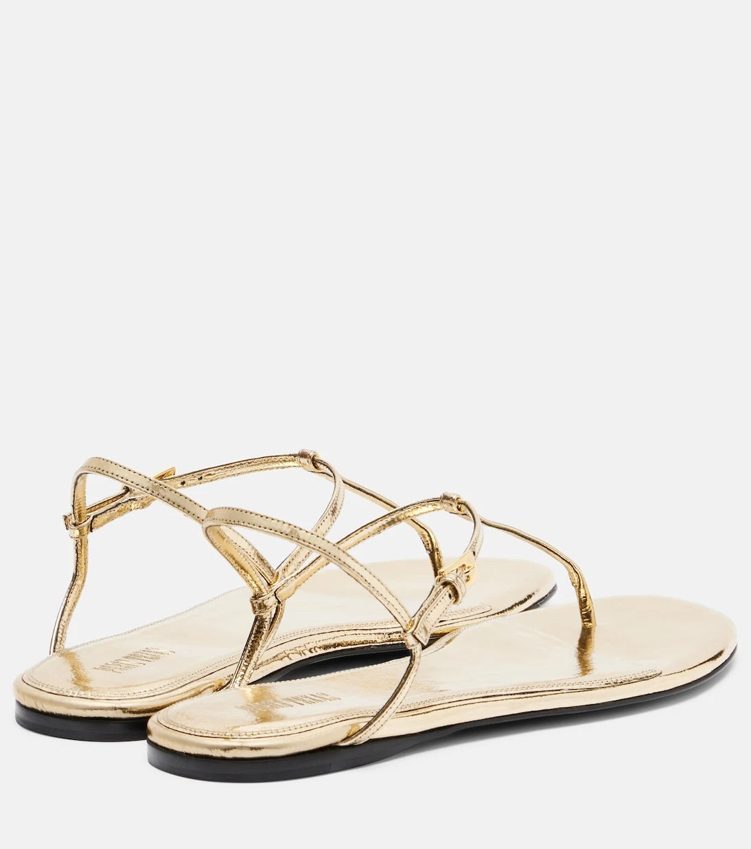 Paris Texas - Montecarlo metallic leather thong sandals