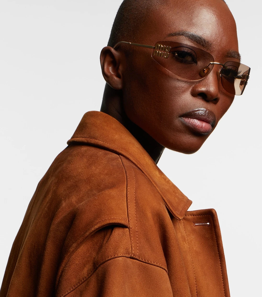 Miu Miu - Logo oval sunglasses