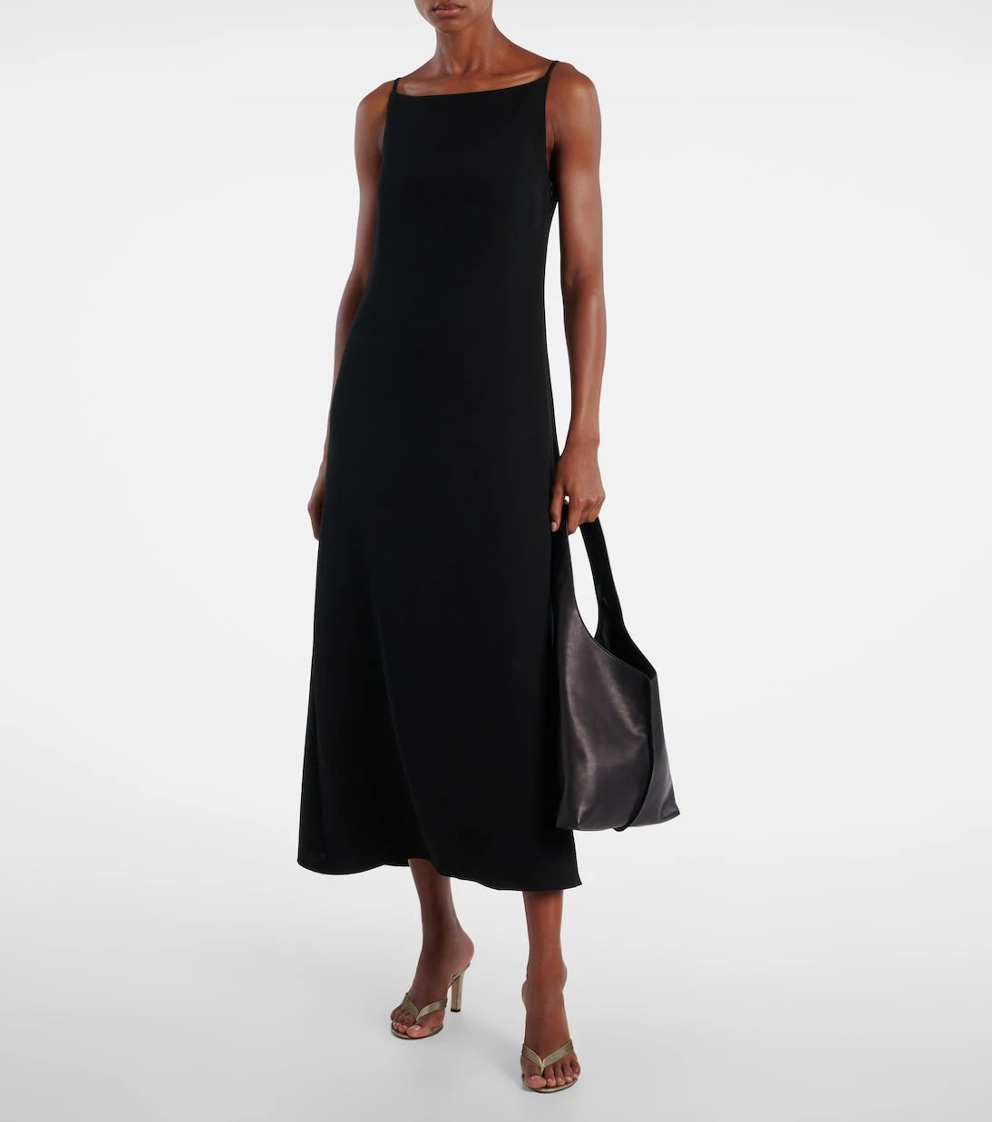 The Row - Sacha velvet thong sandals