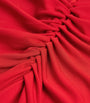 Red Ruched Acacia Midi Dress