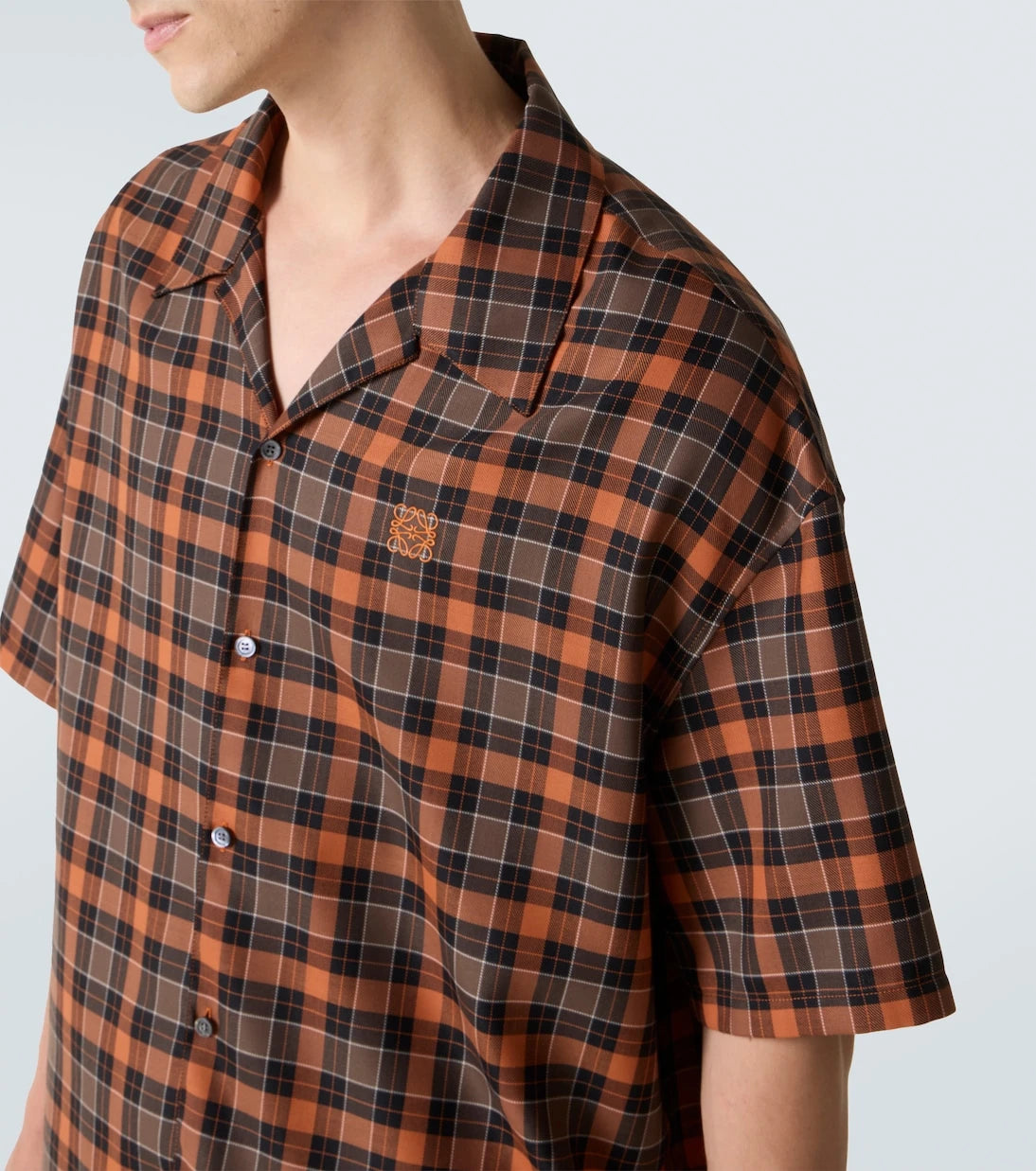 Loewe - Anagram plaid bowling shirt