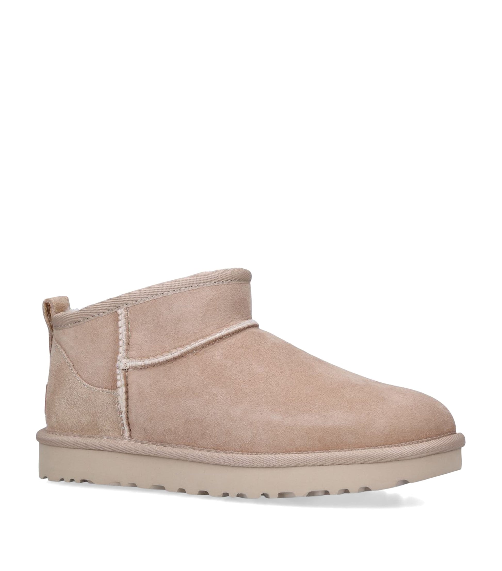 UGG Beige Suede Classic Ultra Mini Boots