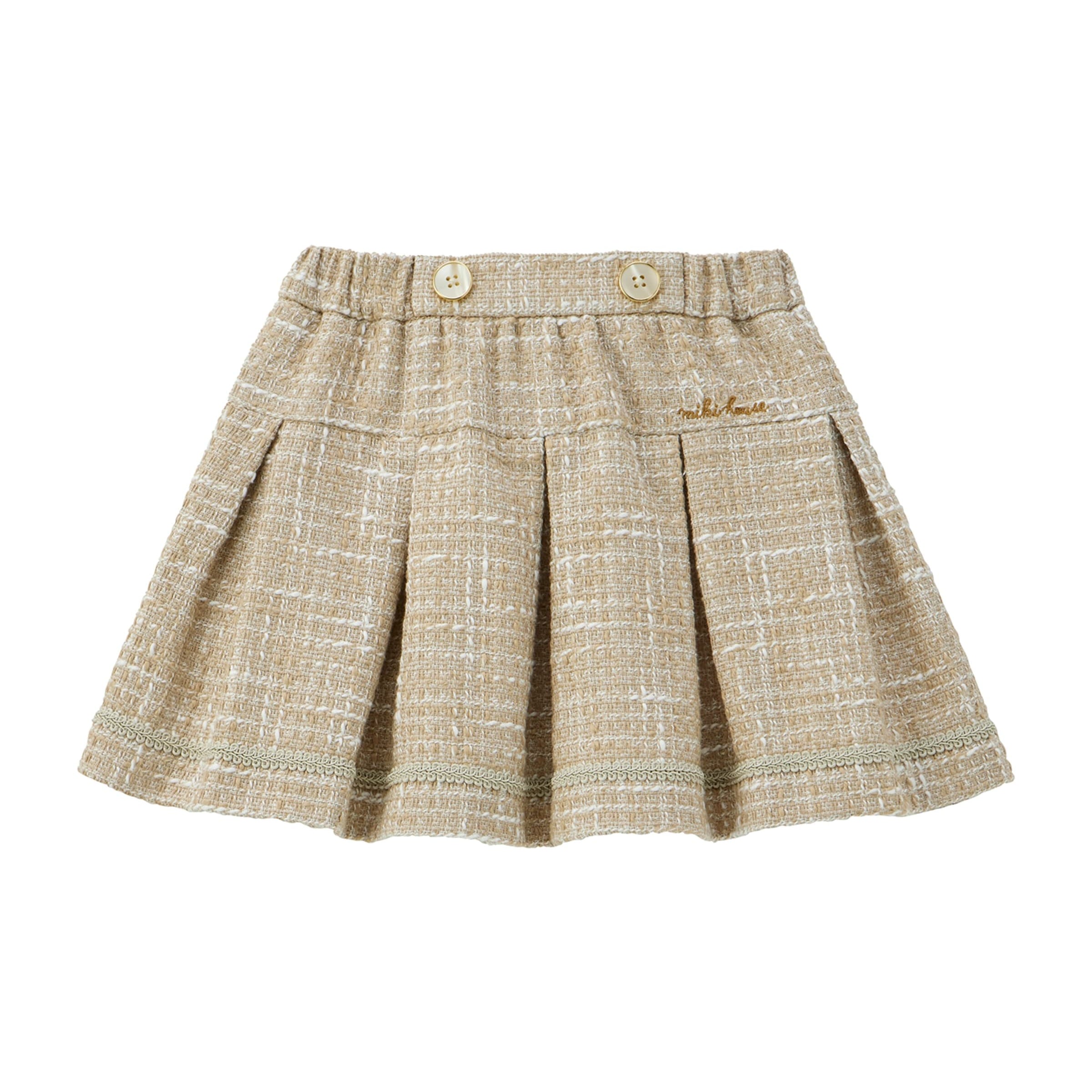 Cotton-Blend Pleated Skirt (3-9 Years)
