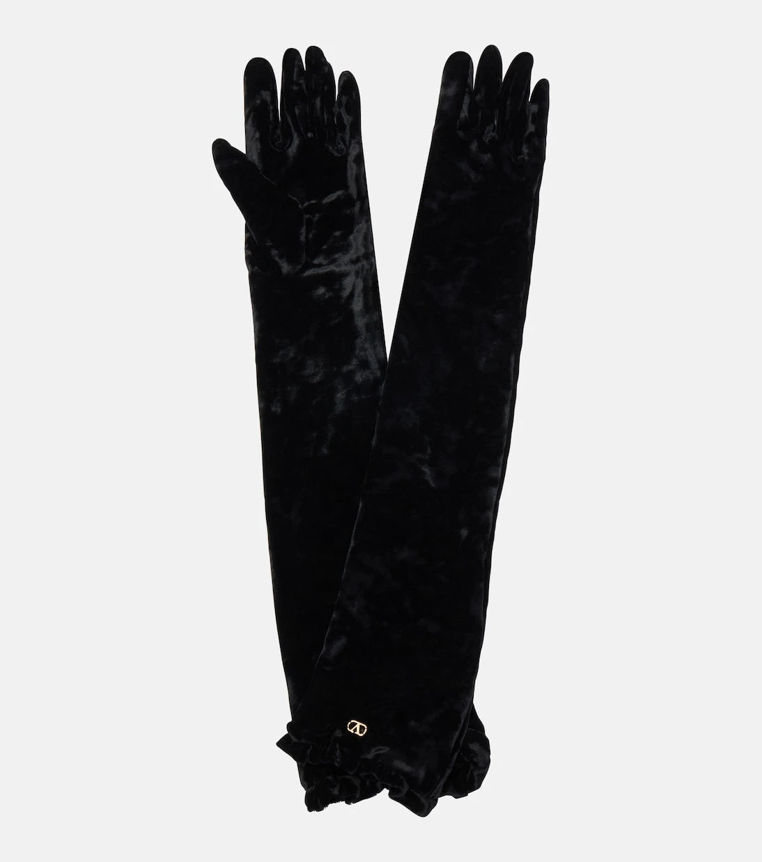 Valentino - VLogo velvet gloves