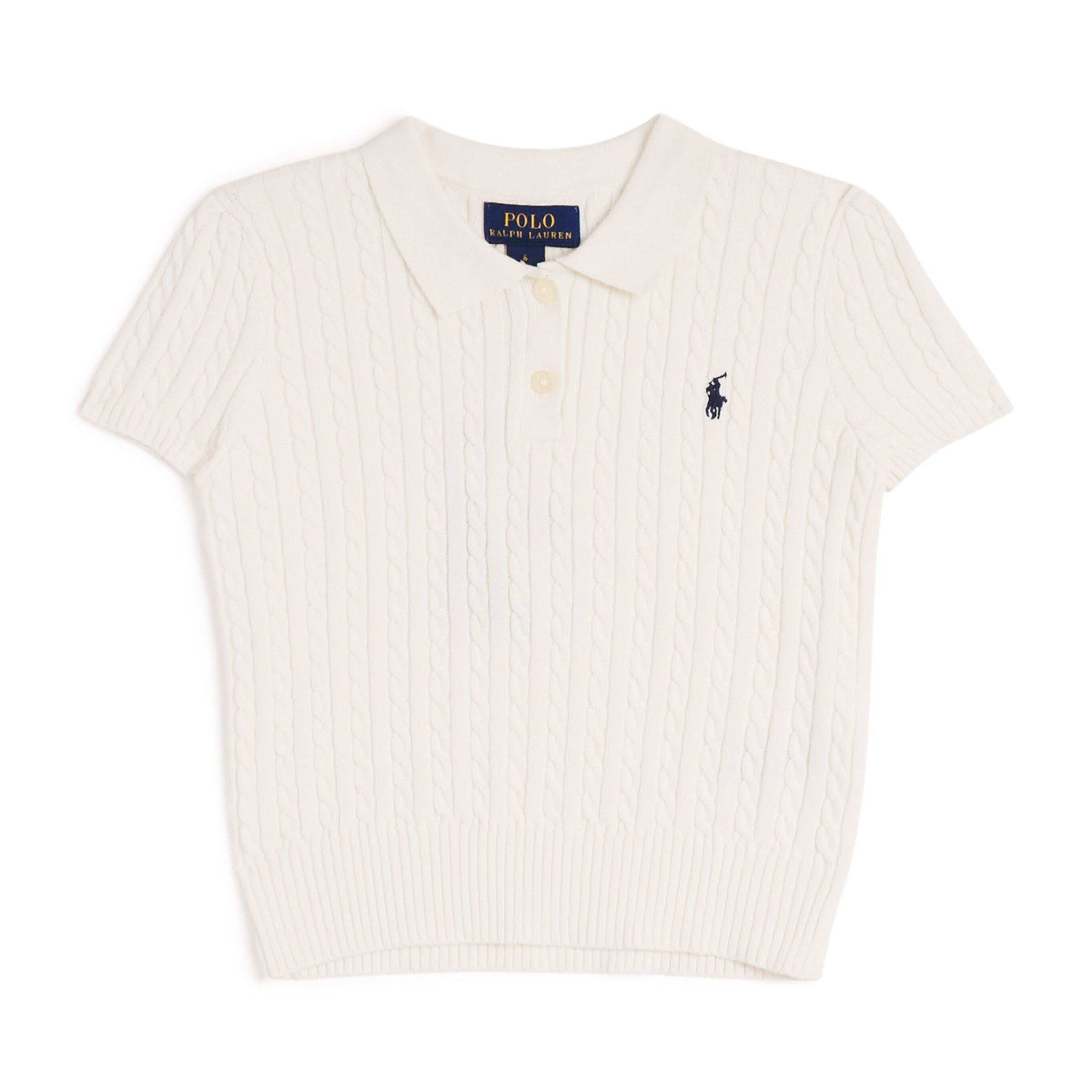 Ralph Lauren Kids Cotton Cable-Knit Polo Shirt (2-6 Years)