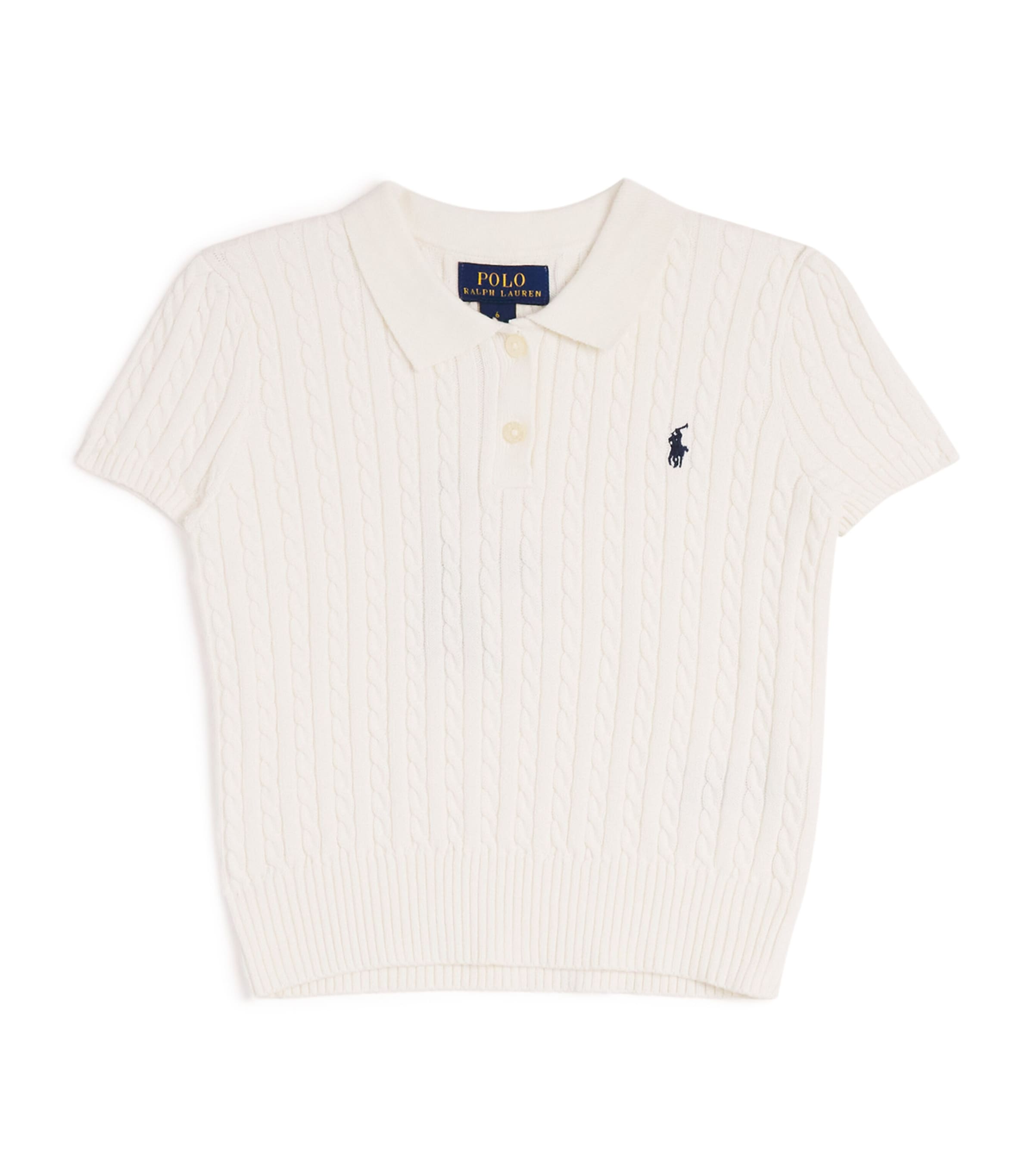 Ralph Lauren Kids Cotton Cable-Knit Polo Shirt (2-6 Years)