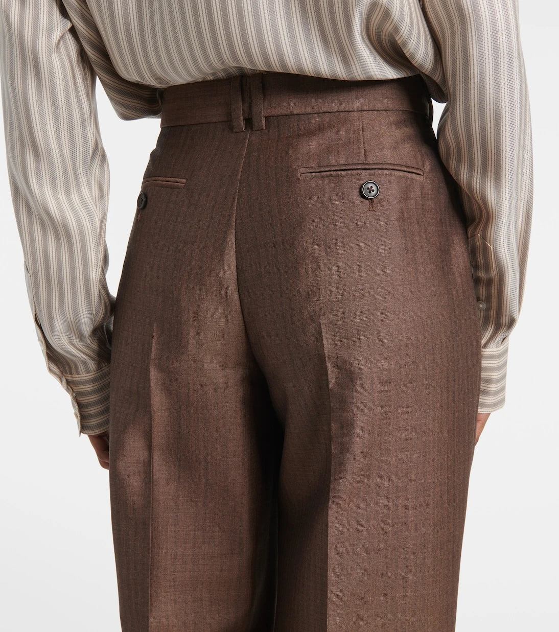 The Row - Norbert mohair and wool straight pants