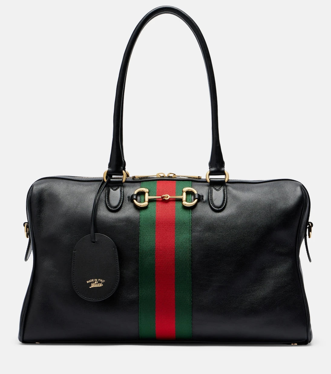 Gucci - Borsetto Large leather bowling bag