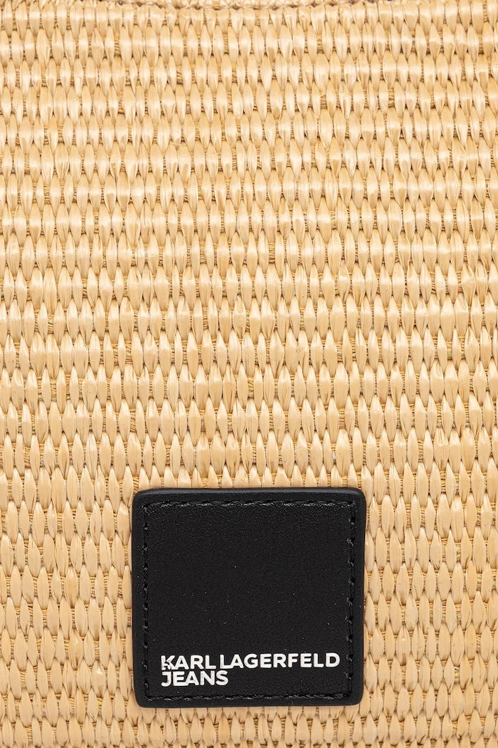 Karl Lagerfeld Jeans örgü kumaştan kadın crossbody çanta