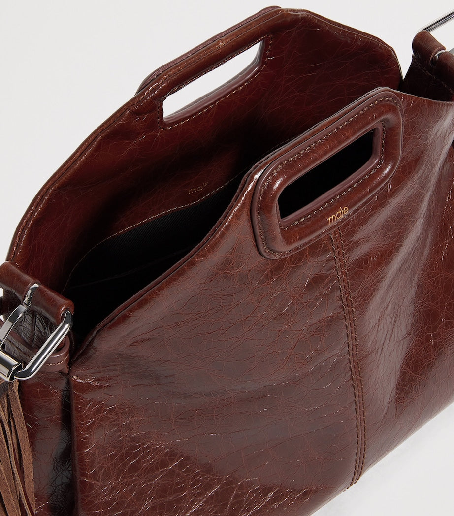 Cracked Leather Miss M Shoulder Bag