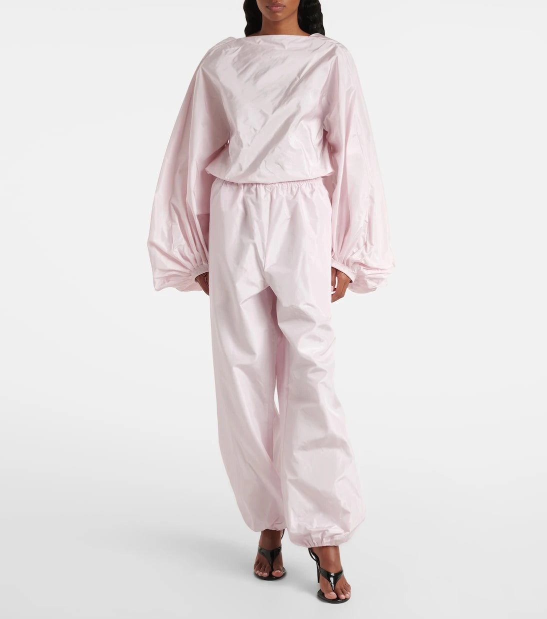 Alaïa - Balloon silk bodysuit