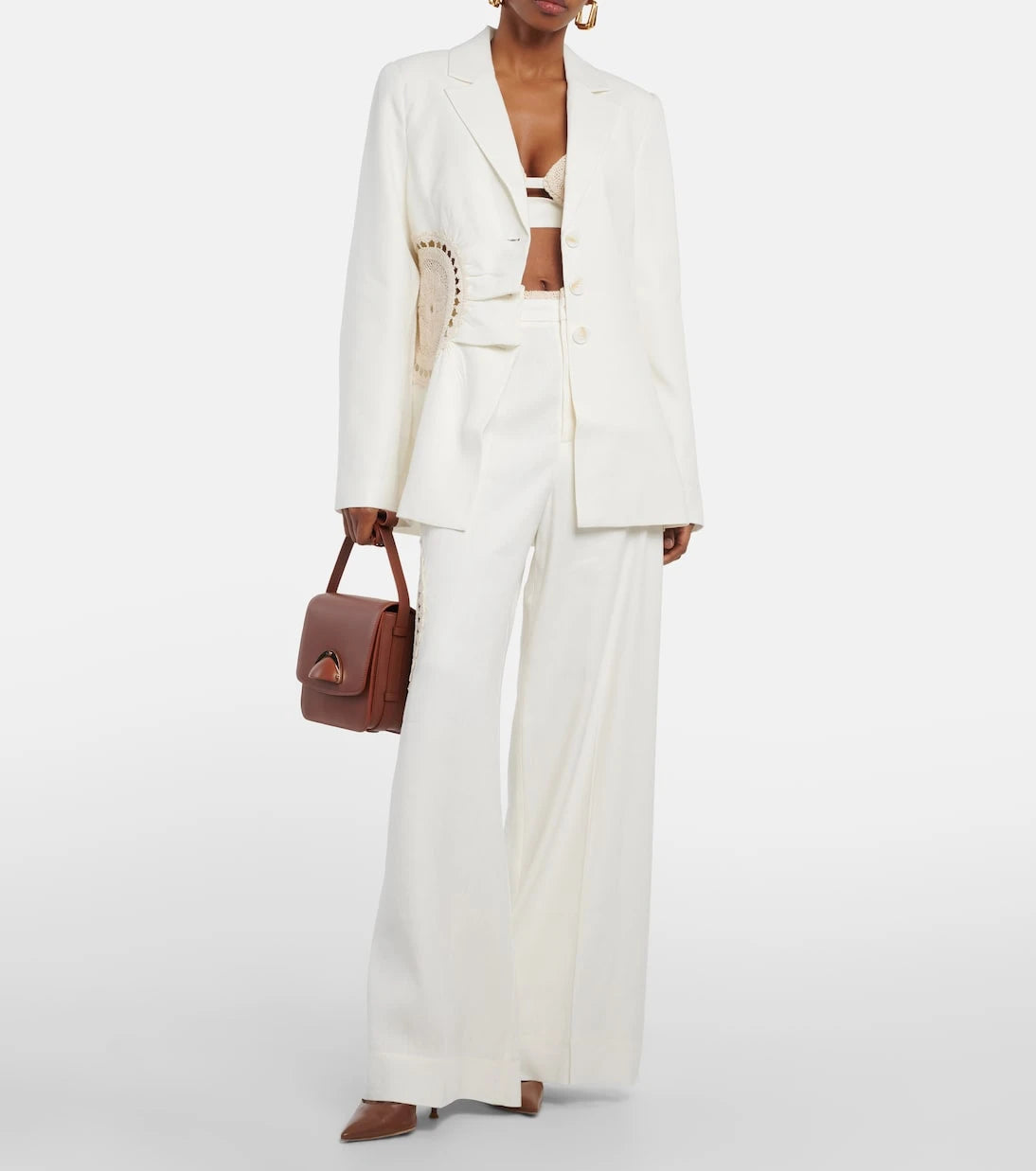 SIR - Atacama linen-blend blazer