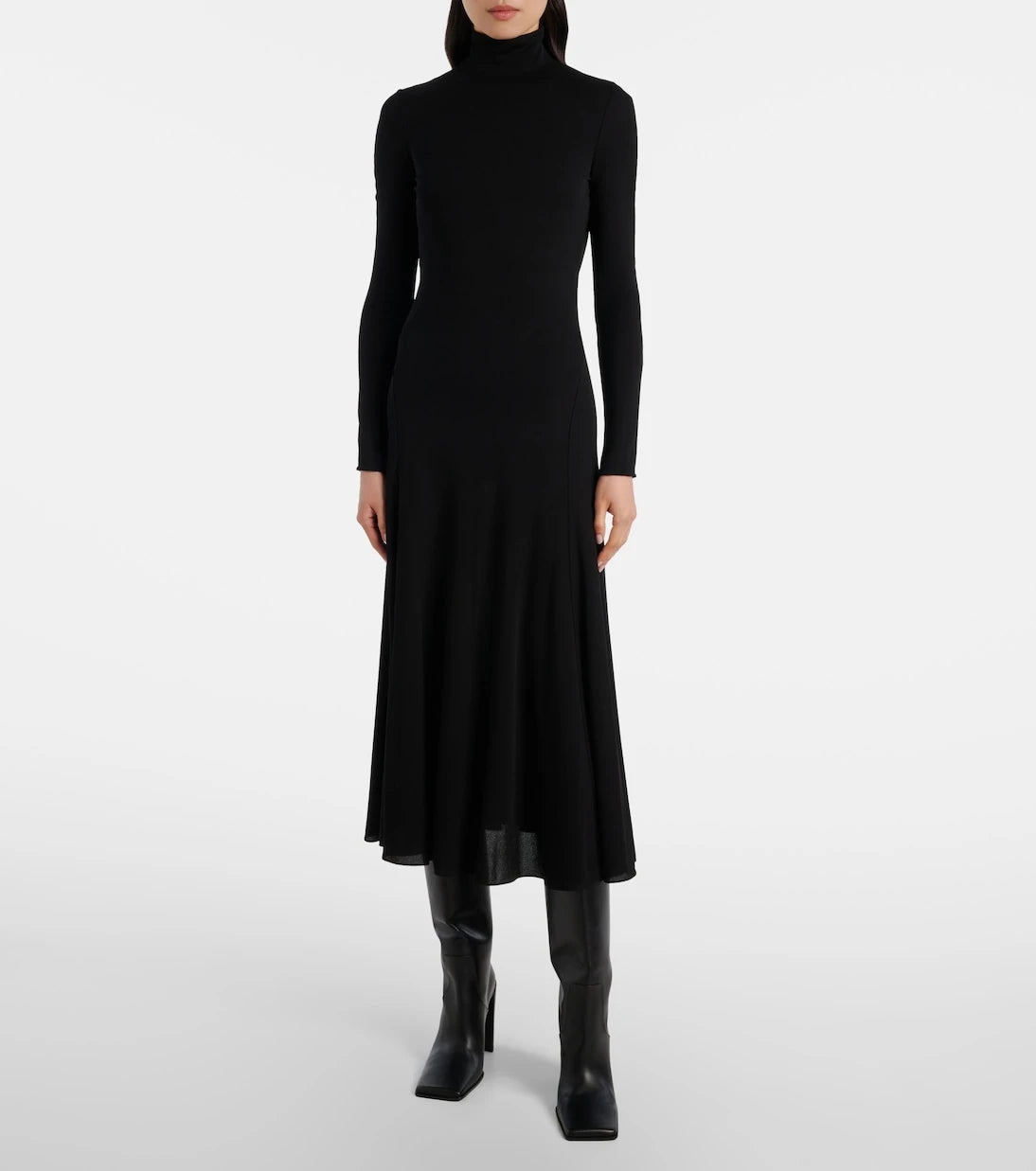 Alaïa - فستان ميدي بقصات