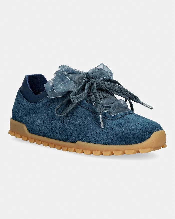 Calvin Klein LOW PROFILE RUN MG SUE DB LACES kadın spor ayakkabı