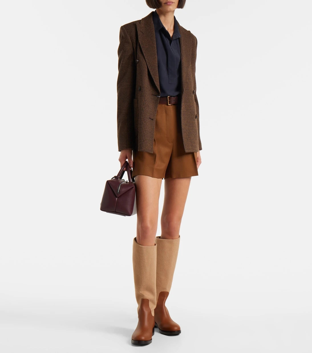 Max Mara - Ozieri high-rise virgin wool shorts