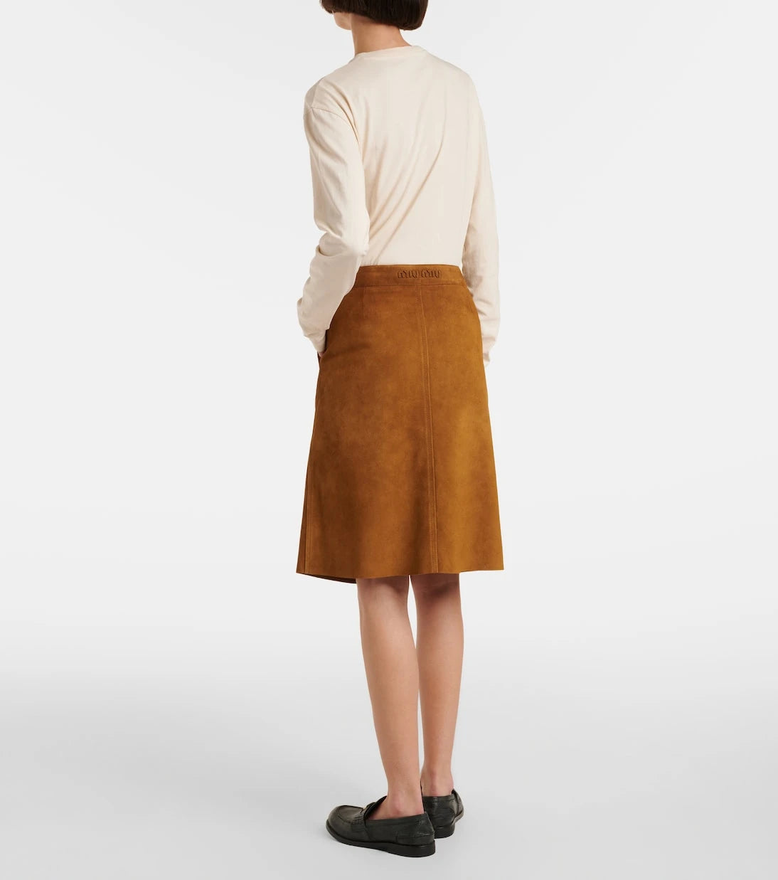 Miu Miu - Suede miniskirt