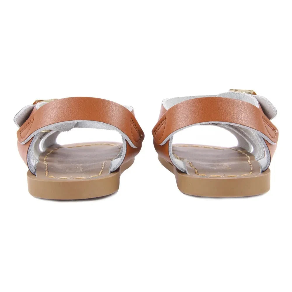 Salt-Water - Original Leather Cross Strapped Waterproof Sandals | Camel