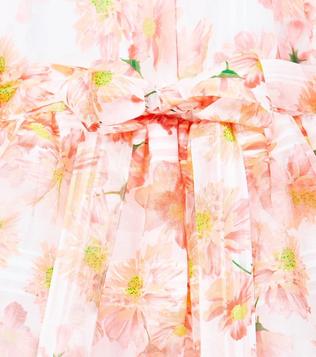 Paade Mode - Puff-sleeve floral chiffon dress