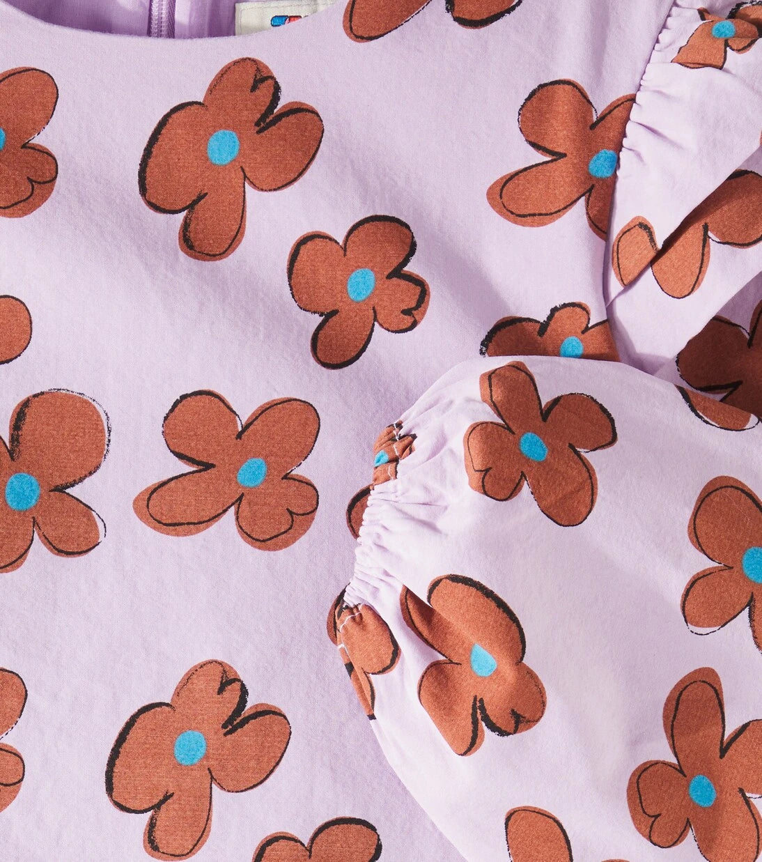 Jellymallow - Floral ruffled cotton dress