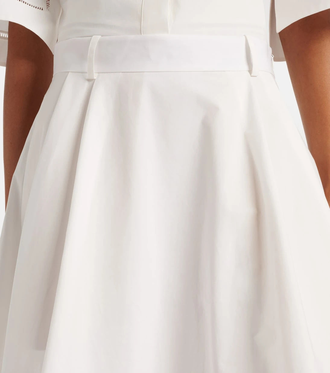 Róhe - Embroidered cotton poplin maxi skirt
