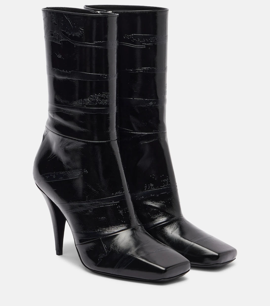 Givenchy - Sliced Square 95 leather ankle boots