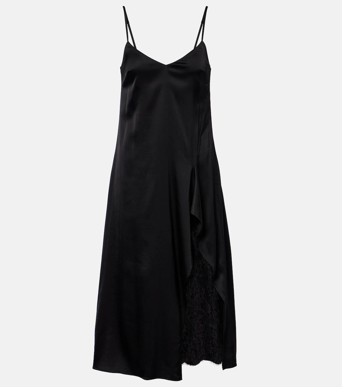 Acne Studios - Lace-trimmed satin slip dress
