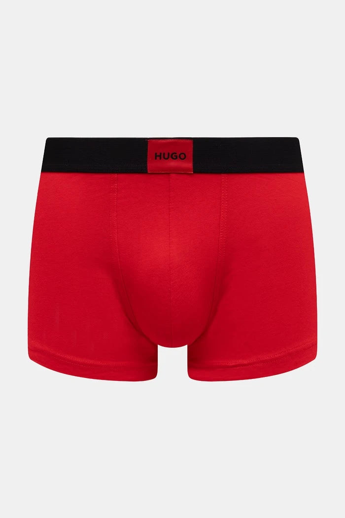 HUGO erkek pamuklu elastanlı dar boxer TRUNK TRP GALAXY DES 3’lü
