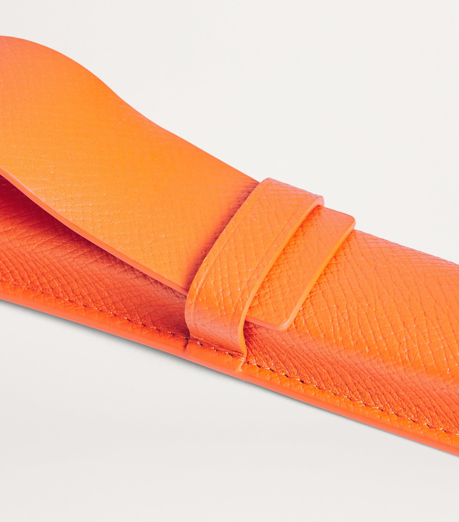 Leather Pen Sleeve ORANGE