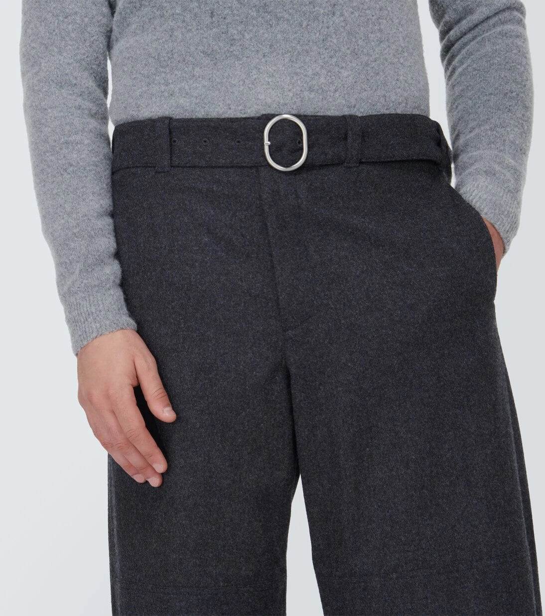 Jil Sander - Virgin wool wide-leg pants