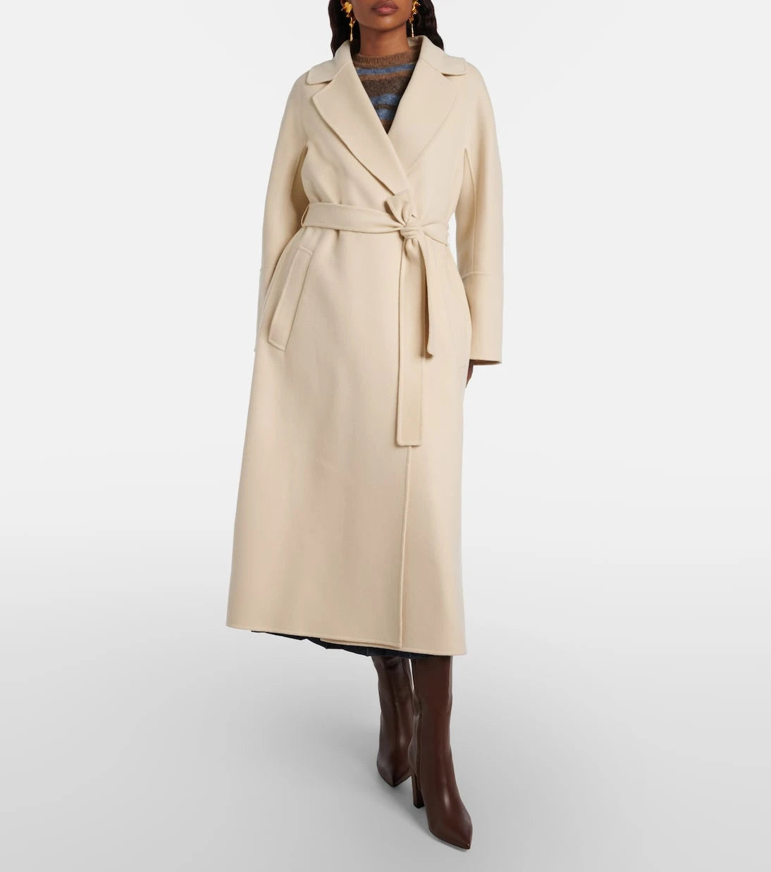 'S Max Mara - Elisa virgin wool wrap coat
