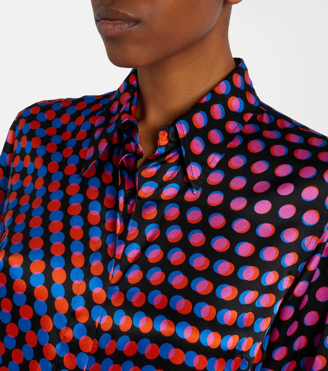 Dries Van Noten - Polka-dot silk shirt