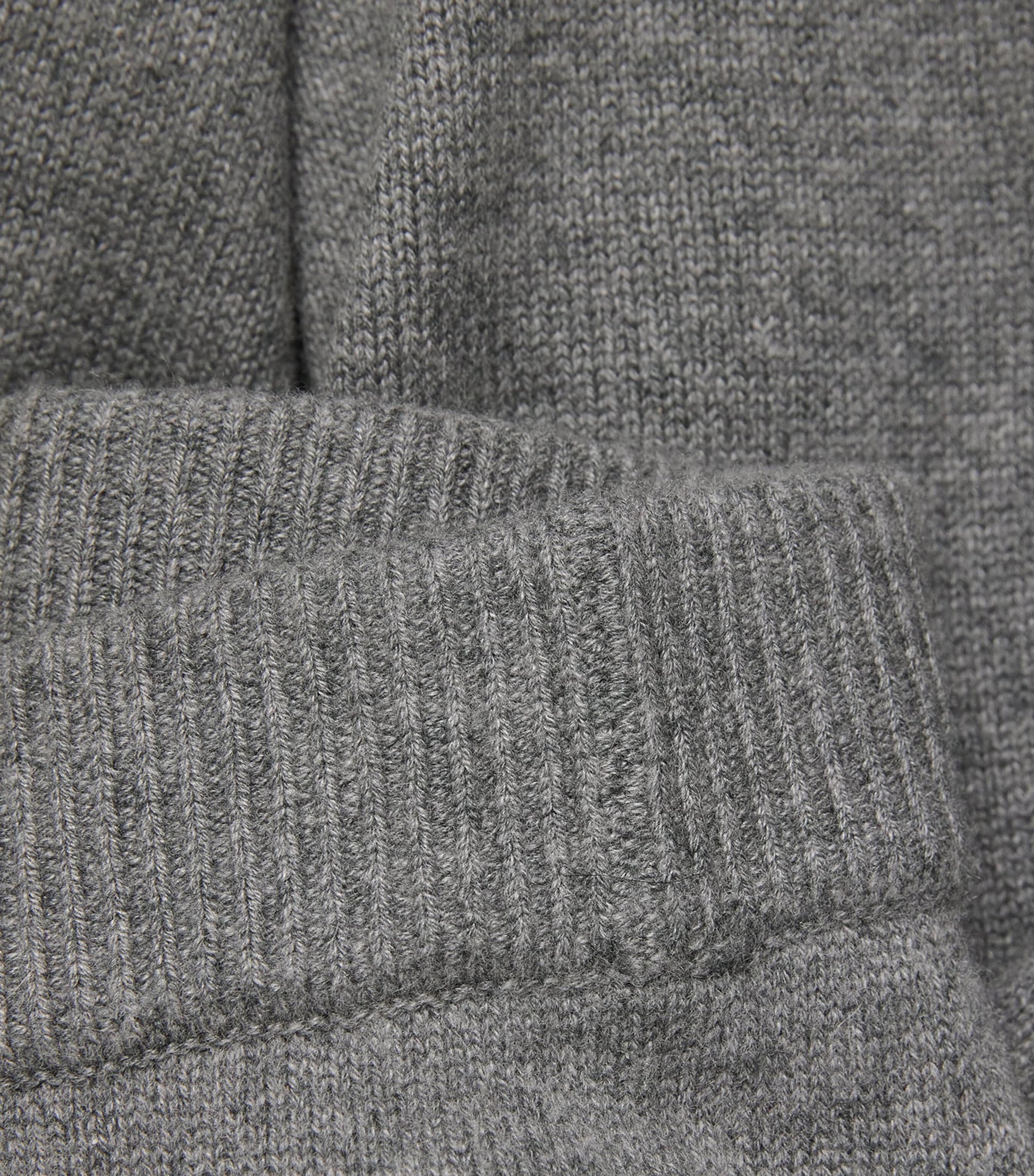 Skims Grey Cashmere Wide-Leg Trousers