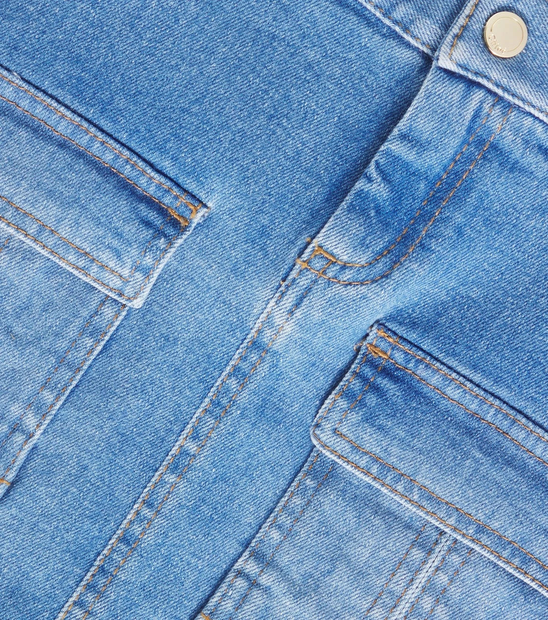 Chloé Kids - تنورة جينز كارغو