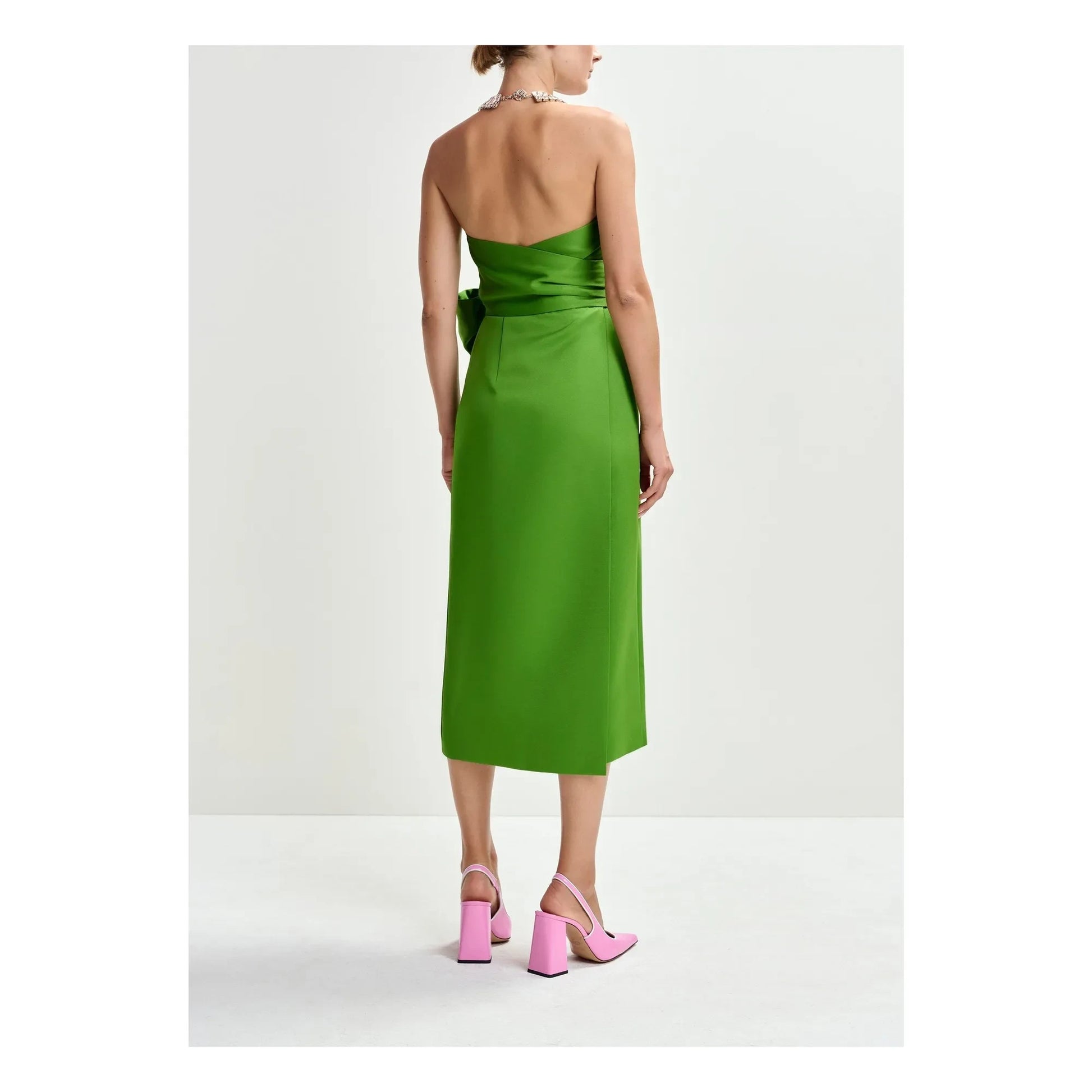 Essentiel Antwerp - Juror strapless dress | Green