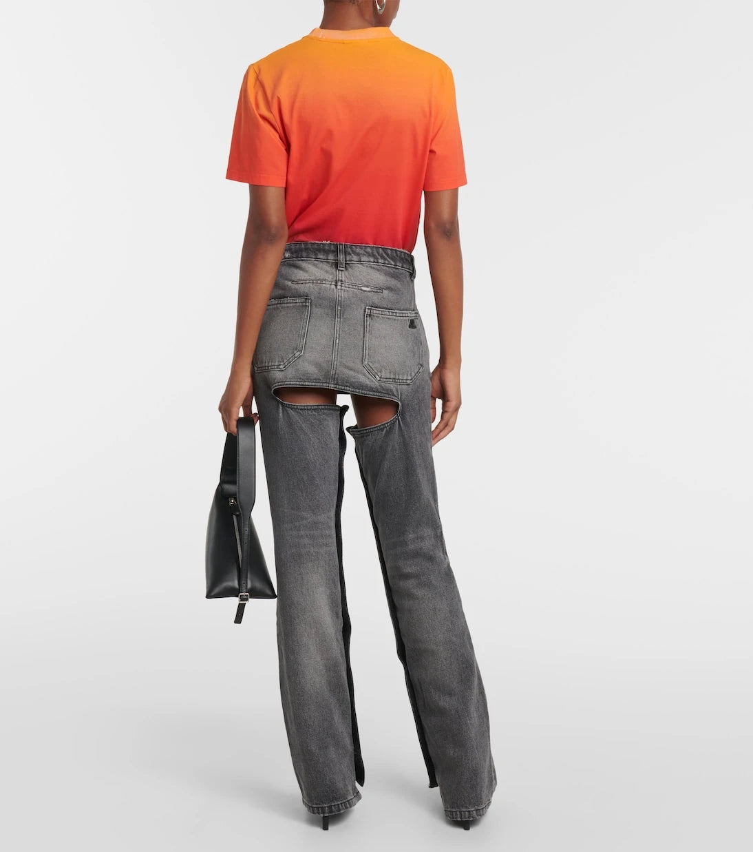 Courrèges - Button-down straight jeans