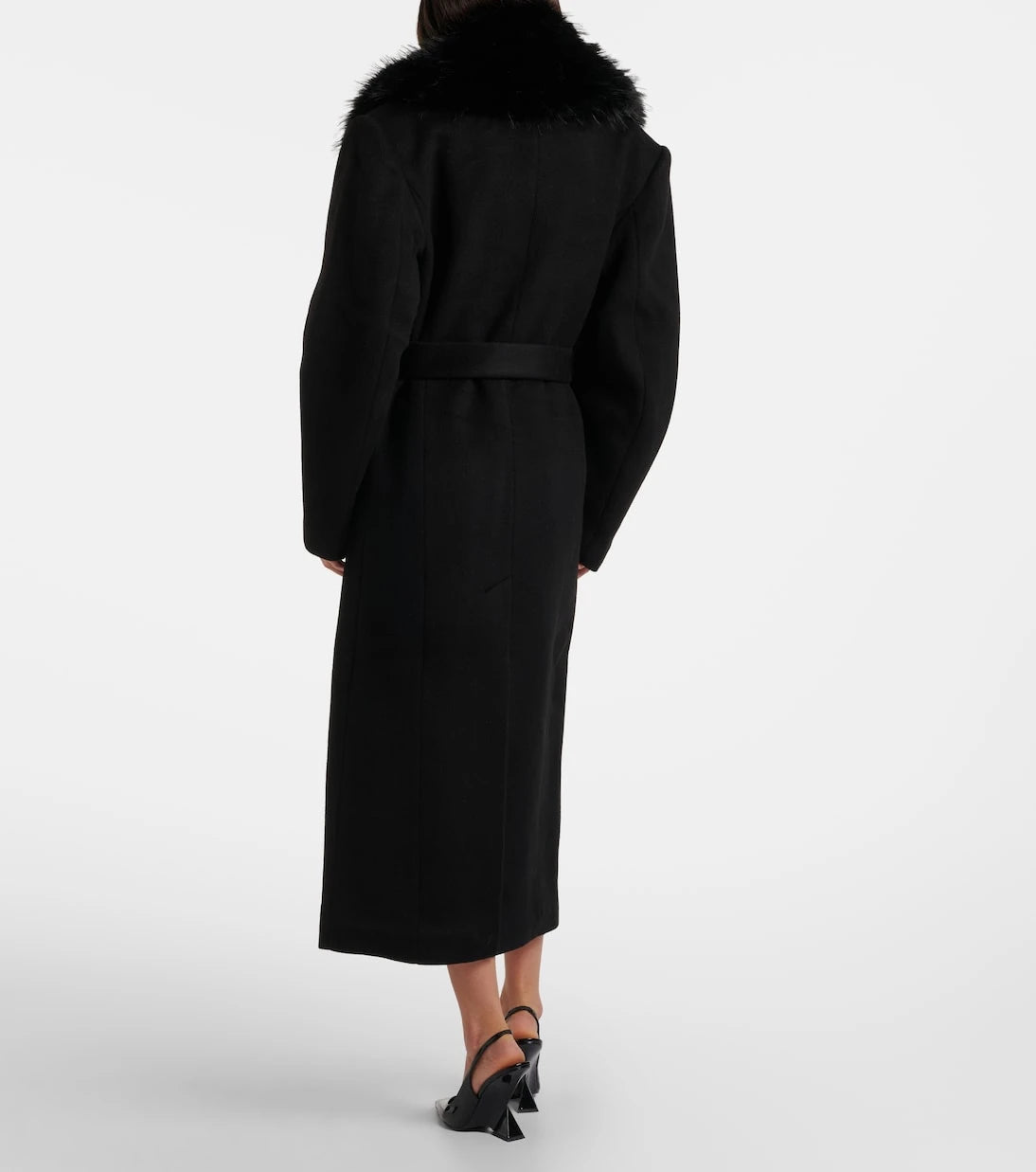 Rotate - Belted wool coat