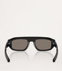 Ferrari Black Acetate Pillow Sunglasses