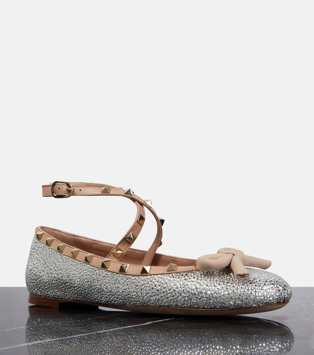 Valentino Garavani - Rockstud embellished ballet flats