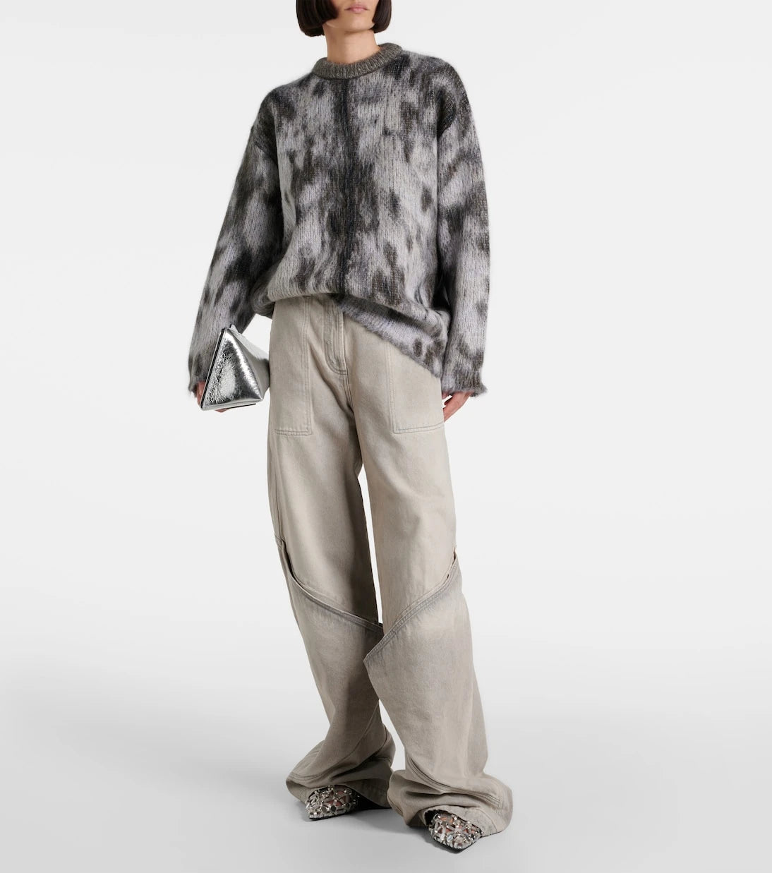 The Attico - Leopard-print jacquard sweater