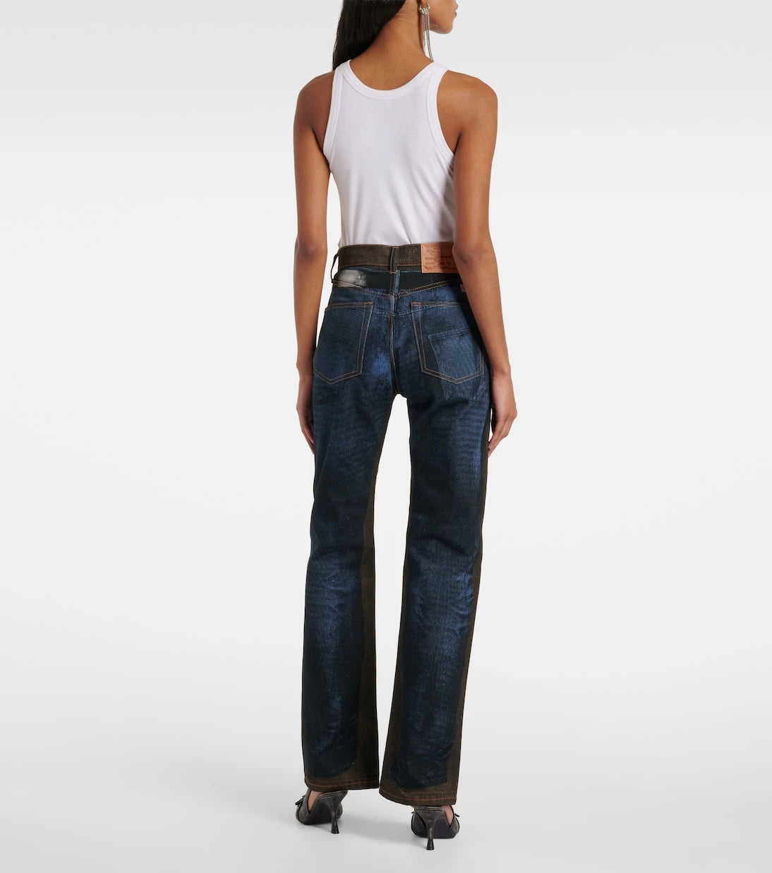 Y/Project - Printed straight jeans
