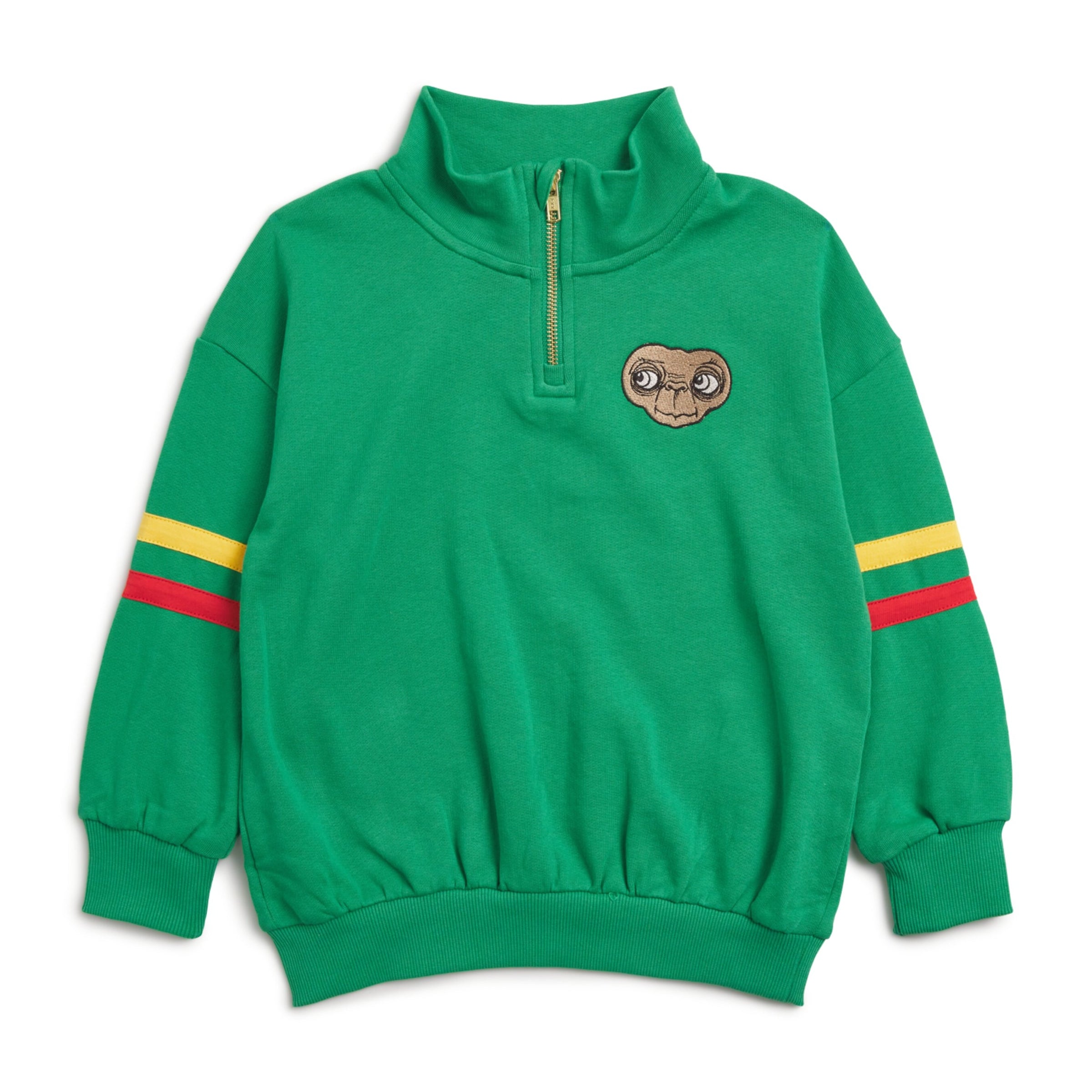Mini Rodini x E.T. Organic Cotton Half-Zip Sweatshirt (3-11 Years)
