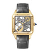 Cartier Large Yellow Gold Santos-Dumont Skeleton Watch 43.5mm