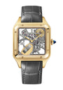Large Yellow Gold Santos-Dumont Skeleton Watch 43.5mm