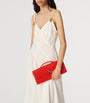 Red Leather Andiamo Clutch Bag